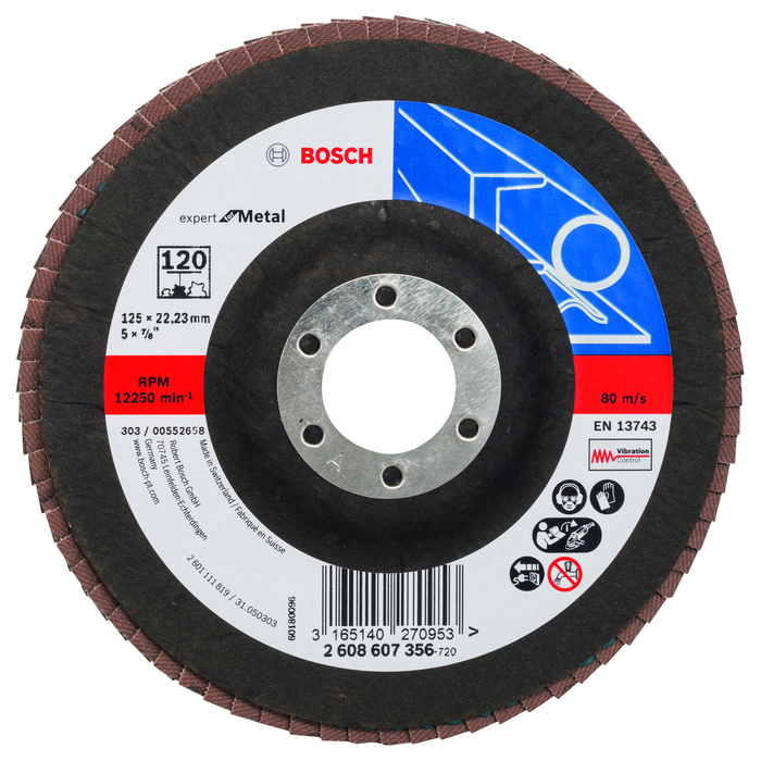 BOSCH Disc de şlefuire evantai X551, Expert for Metal