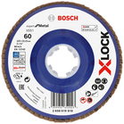 BOSCH Disc de șlefuire evantai X-LOCK X551, Expert for Metal