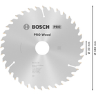 BOSCH Pânză de ferăstrău circular Optiline Wood