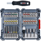 BOSCH Caseta 45 piese Extra Hard mixt cu chei tubulare