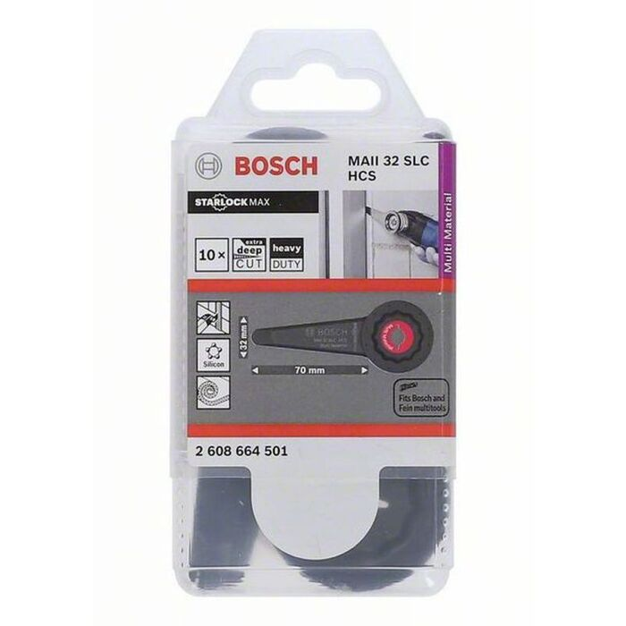 BOSCH Set 10 panze taiat rosturi 32x70 mm STARLOCK MAX