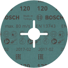 BOSCH Set 50 foi de slefuire 125 mm, R120
