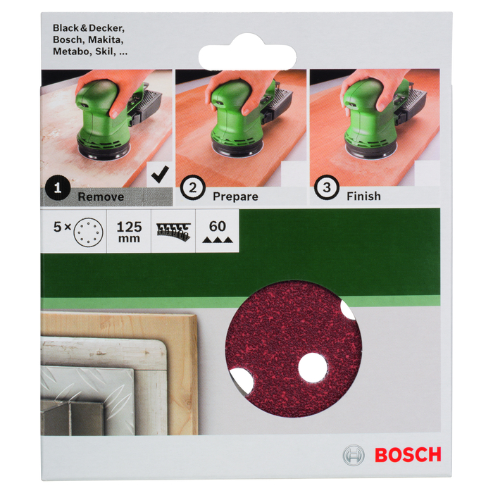 BOSCH Foi abrazive Ø 125 mm, R60,8 gauri (5)