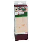 BOSCH Set benzi de şlefuire, 3 buc., pentru şlefuitor cu bandă, sortiment roşu
