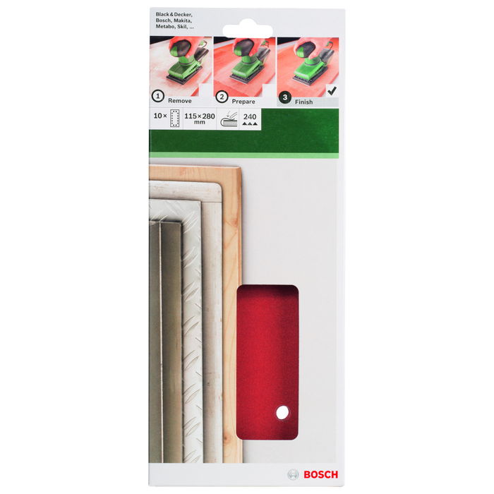 BOSCH Foi abrazive 115x280 mm, R240(10)