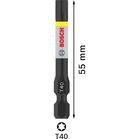 BOSCH Pachet de 2 biți de înșurubare PRO Torx Impact, T40, 55 mm