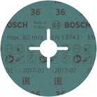 BOSCH Set 50 foi de slefuire 125 mm, R36
