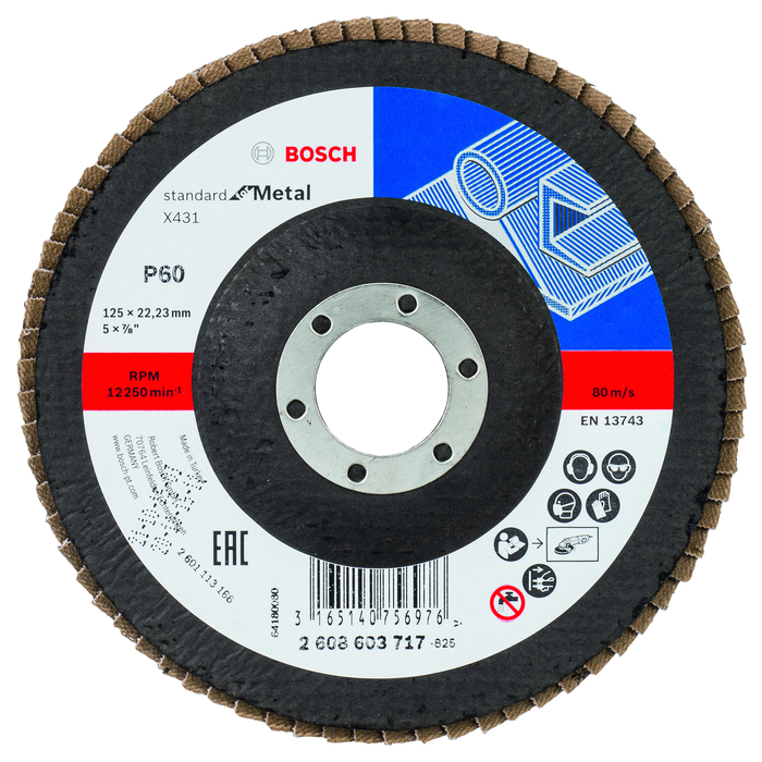 BOSCH Disc de şlefuire evantai X431, Standard for Metal