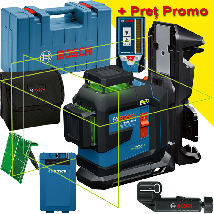 BOSCH GLL 80-33 G + LB 10 + DK 20 + LR 7