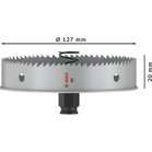 BOSCH Carotă PRO Sheet Metal PC Plus, 127 mm