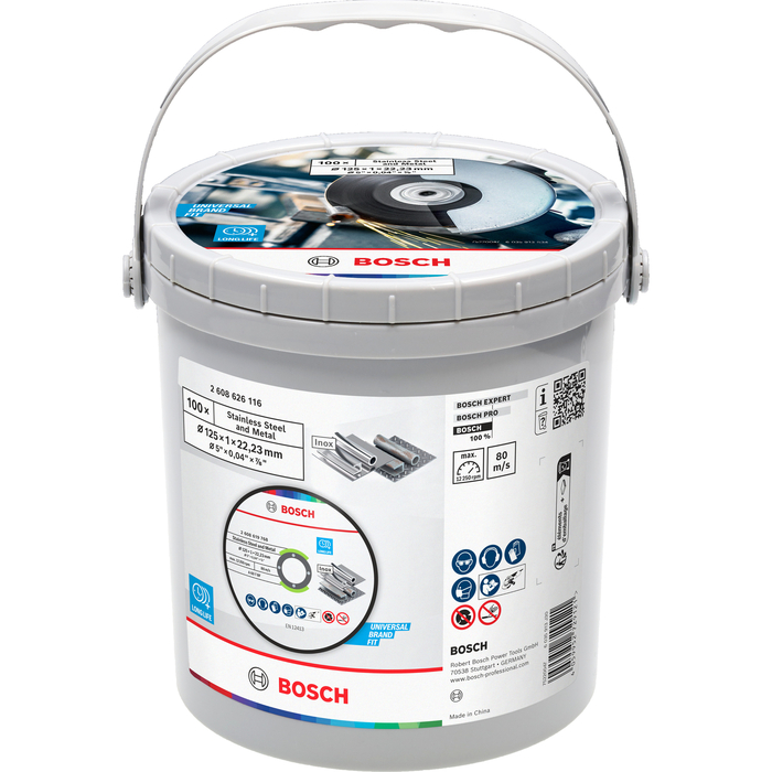 BOSCH Set 100 discuri de tăiere PRO Standard for Metal
