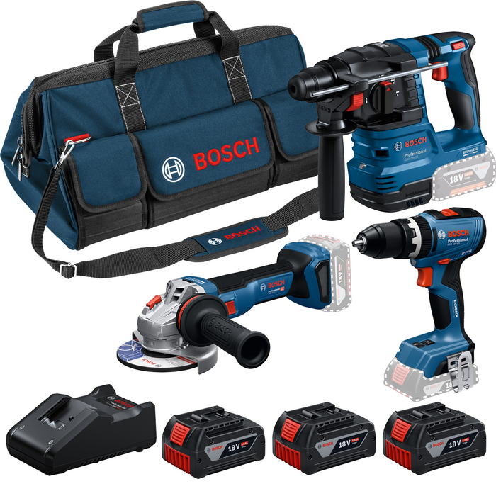 BOSCH Kit 3 scule 18V