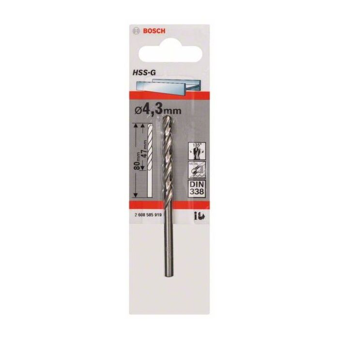 BOSCH Burghiu metal HSS-G