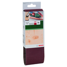 BOSCH Set benzi de şlefuire, 3 buc., pentru şlefuitor cu bandă, sortiment roşuG= 150