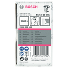 BOSCH Set 2000 cuie galvanizate SK64-20 G, 1.6x2.8x1.35x57 mm pentru GNH