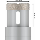 BOSCH Carotă diamantată Dry Speed, Best for Ceramic cu X-LOCK