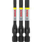 BOSCH Biți de înșurubare PRO T Impact, T25, T30, T40, 55 mm, 3 buc.