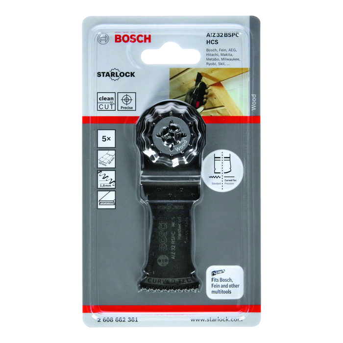 BOSCH Pânză de ferăstrău penetrantă HCS AIZ 32 BSPC Hard Wood
