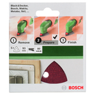 BOSCH Foi abrazive 93 mm, R80, 6 gauri (5)