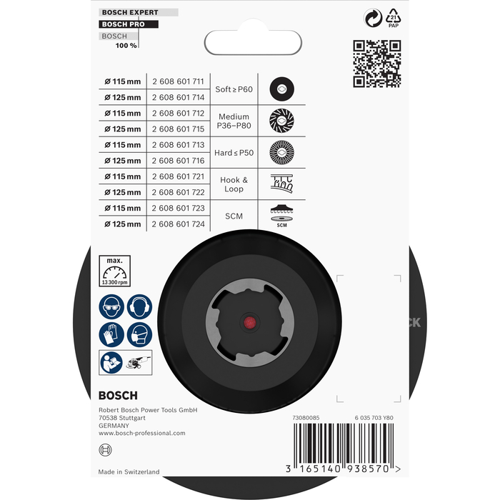 BOSCH Disc-suport prindere tip scai cu X-LOCK