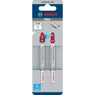 BOSCH Set de 2 pânze de fierăstrău vertical PRO Plastics PMMA clean T102BF 92 mm