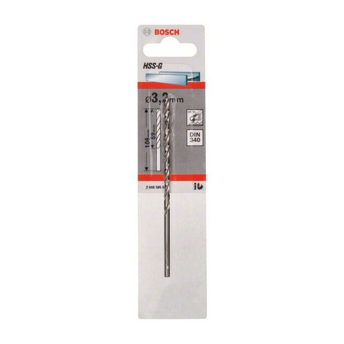 BOSCH Burghiu metal HSS-G