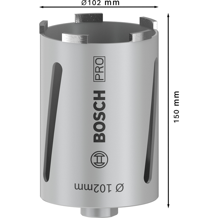 BOSCH Carotă diamantată pentru găurire uscată G 1/2"