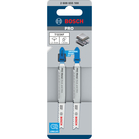 BOSCH Set de 2 pânze de fierăstrău vertical PRO Metal thick and thin T123XF, 100 mm