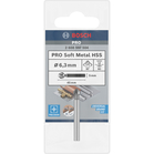BOSCH PRO Soft Metal HSS Countersink Bit, 6.3 x 45 mm, M3