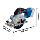 BOSCH GKS 18V-51 (SOLO)
