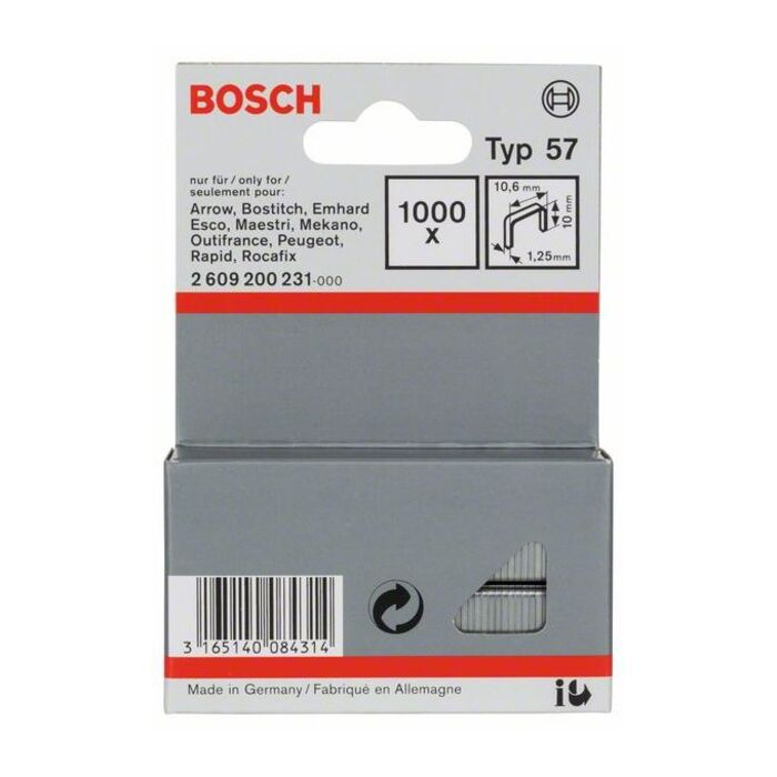 BOSCH Capse din sârmă plată tip 57