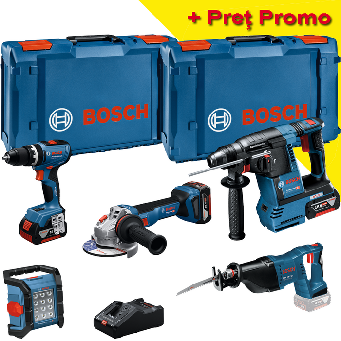 BOSCH Kit 5 scule 18V