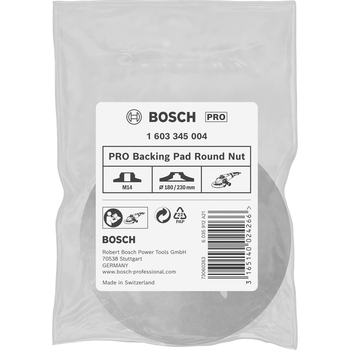BOSCH Piuliţă rotundă cu flanşă filetată M 14