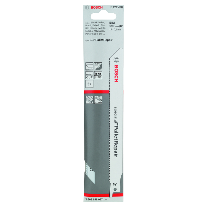 BOSCH Pânză de ferăstrău sabie S 722 VFR