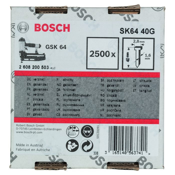 BOSCH Ştift cu cap înecat SK64 40G