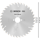 BOSCH Pânză de ferăstrău circular Optiline Wood