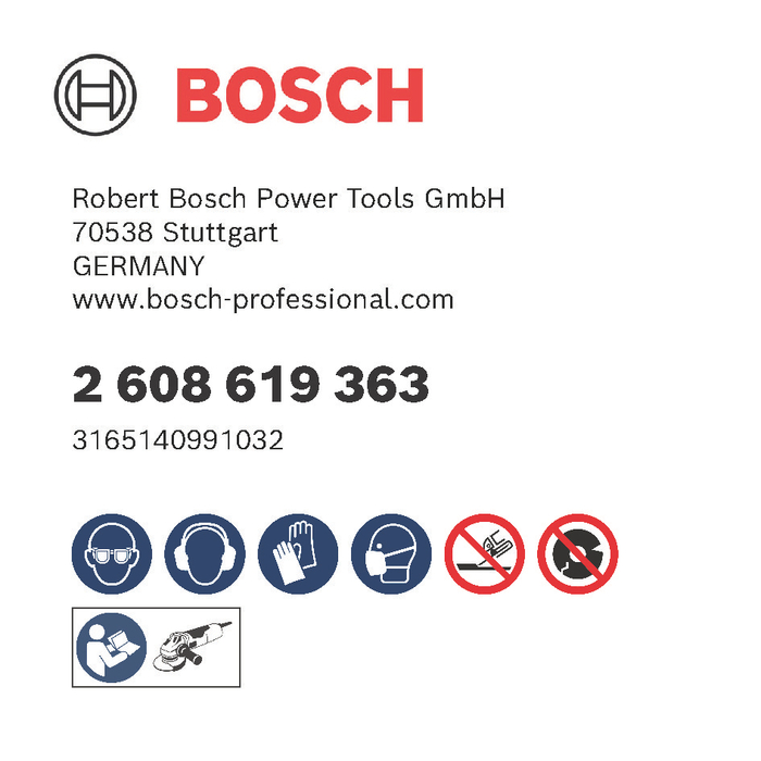 BOSCH Set 25 discuri taiere inox 125x1.6 mm cu X-LOCK