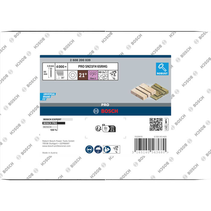 BOSCH Cuie în linie cu cap rotund SN21RK 90RHG