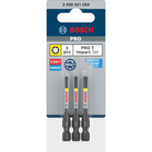BOSCH Biți de înșurubare PRO T Impact, T10, T15, T20, 55 mm, 3 buc.