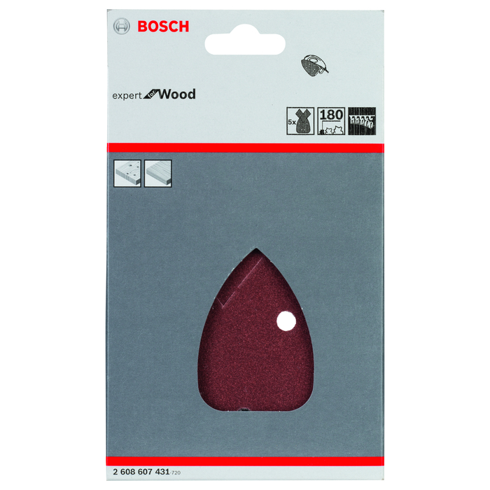 BOSCH Set foi abrazive C430, 5 buc.