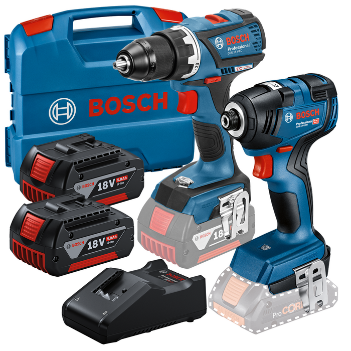 BOSCH Kit 2 scule 18V