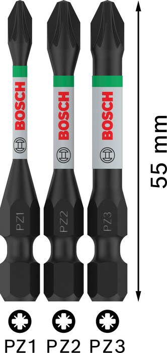 BOSCH Set 3 biți, PRO Impact PZ