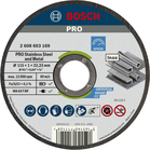 BOSCH Set 10 discuri de tăieri drepte, Standard for Inox, în cutie metalică