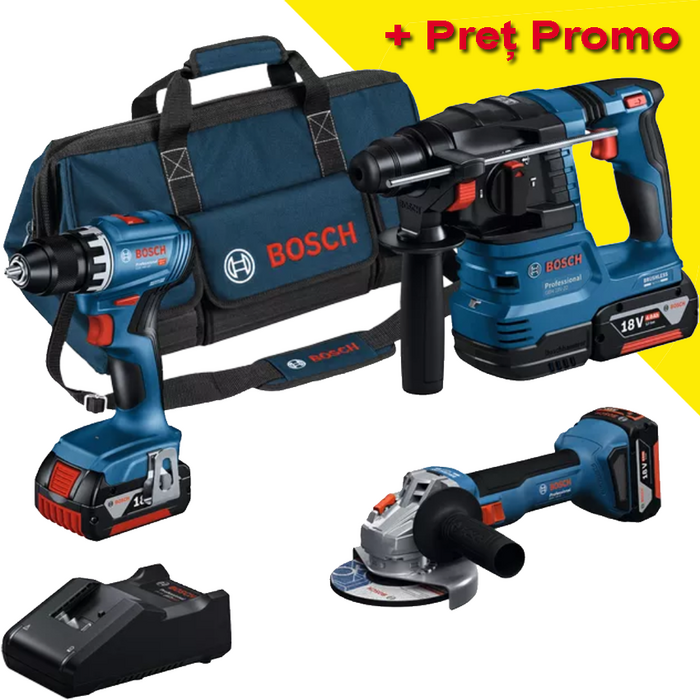 BOSCH Kit 3 scule 18 V