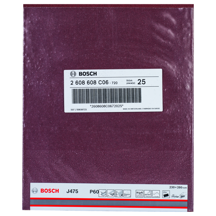 BOSCH Foaie abrazivă J475
