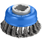 BOSCH Perie sârmă oală împletită cu X-LOCK, Heavy for Metal