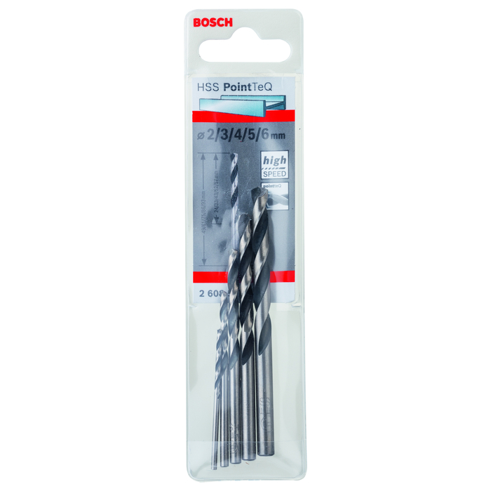BOSCH Set 5 burghie HSS PointTeQ
