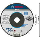 BOSCH Disc de degroșare din material compozit PRO Metal, 150 x 6 x 22,23 mm