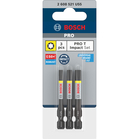 BOSCH Biți de înșurubare PRO T Impact, T25, T30, T40, 55 mm, 3 buc.