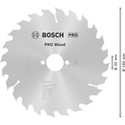 BOSCH Pânză de ferăstrău circular Optiline Wood